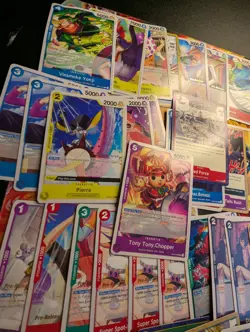RARE ONE PIECE TCG - Lot Of 70+ Gold Stamped Pre-release & Anniversary Cards - Image 4