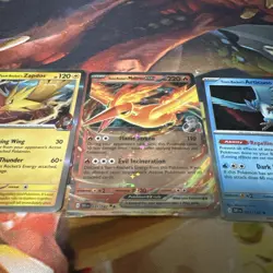 Zapdos Moltres Articuno Pokemon Team Rocket's BIRDS Destined Rivals 3 Card Set - Image 3