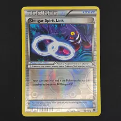 Pokemon TCG Card Gengar Spirit Link 95/119 XY Phantom Forces Reverse Holo - NM - Image 1