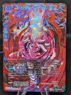 Android 21, Destructive Villain BT8-128 IVR Dragon Ball Super Card Holo Foil NM - Image 1