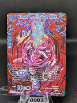 Android 21, Destructive Villain BT8-128 IVR Dragon Ball Super Card Holo Foil NM - Image 2