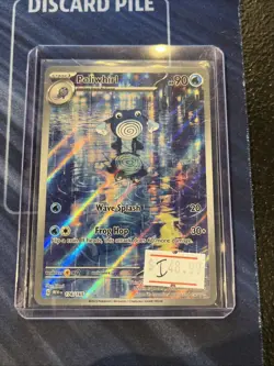 Pokemon Poliwhirl 176/165 Scarlet & Violet 151 Illustration Rare Holo Card - Image 1