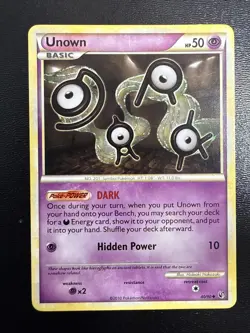 FREE SHIPPING Unown Undaunted 40/90 Pokemon Card REGULAR - Image 1