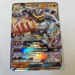 Machamp GX 64/147 Burning Shadows Ultra Rare Holo Pokemon Card MP - Image 1