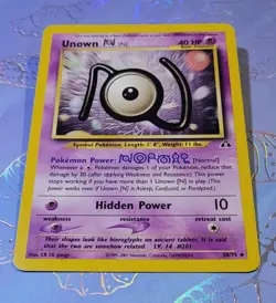 Unown [N] 50/75 Neo Discovery Pokemon Card NM - Image 3