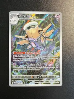 Shedinja 144/132 Illustration Rare Mega Evolution Pokemon Card Holo NM - Image 1