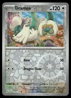 Drampa 130/159 Reverse Holo Journey Together Pokemon TCG trading card - Image 1