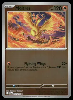 Moltres 014/094 Reverse Holo Phantasmal Flames Pokemon TCG trading card - Image 1