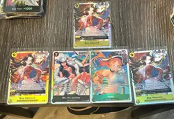 Bandai One Piece Card Game OP-14 SR Lot Boa Nami Ms All Sunday - 5 English Cards - Image 1