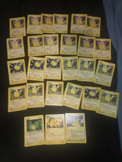 Vintage Pokemon Cards 1999 Lot Of 27 PIKACHU Cards - Image 1