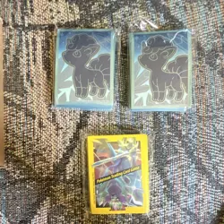 500+Pokemon TCG Mixed Card Holo Rare Reverse Common Lot Vulpix & Dialga Sleeves - Image 2