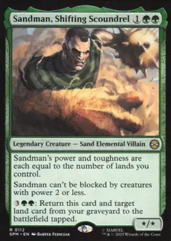 Sandman, Shifting Scoundrel - Marvel's Spider-Man SPM - 112 - MTG Magic - Image 1