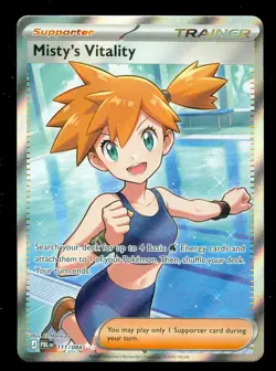 Pokemon MISTY'S VITALITY 111/084 - Pitch Black - RARE FULL ART - MINT - Card A - Image 1