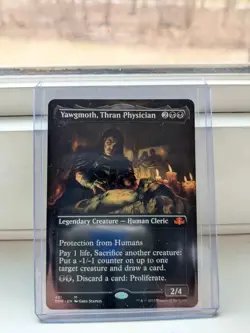 Magic The Gathering (MTG) Card Yawgmoth, Thran Physician (Borderless) Dominaria - Image 1