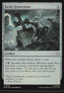 Eerie Gravestone - Marvel's Spider-Man SPM - 163 - MTG Magic - Image 1