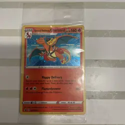 Special Delivery Charizard SWSH075 Holo Promo Card Sword & Shield SEALED - Image 1