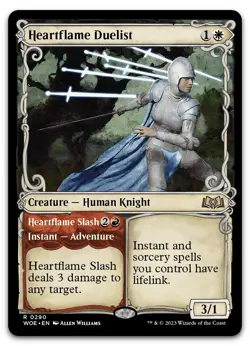 Heartflame Duelist (Showcase) #290 (NM) Wilds of Eldraine WOE Magic MTG - Image 1