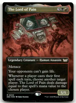 The Lord of Pain (Borderless) #3 (Foil) (LP) Duskmourn DSC Magic MTG - Image 1