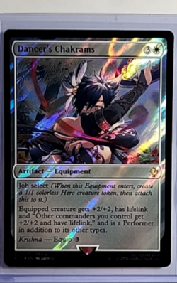 MTG Magic the Gathering FIC Final Fantasy Commander Surge Foil Dancers Chakrams - Image 1