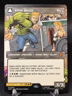 Eddie Brock Venom, Lethal Protector 0224 - Borderless MTG Marvel's Spider Man - Image 1