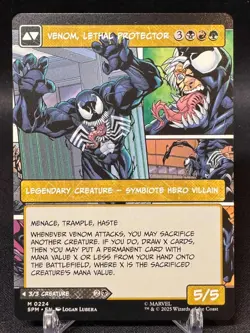 Eddie Brock Venom, Lethal Protector 0224 - Borderless MTG Marvel's Spider Man - Image 2