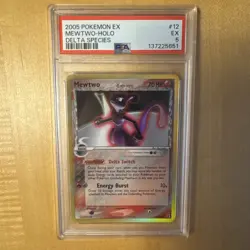 2005 POKEMON Mewtwo Delta Species Holo Rare 12/113 English PSA 5 EX! RARE! 💎🔥 - Image 5