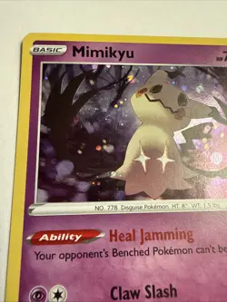 Mimikyu 081/189 Cosmos Holo Rare 2020 Pokemon Darkness Ablaze Card NM - Image 3