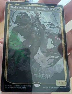 MTG Thalia and The Gitrog Monster Game Day & Store Championship Promos Foil NM - Image 1