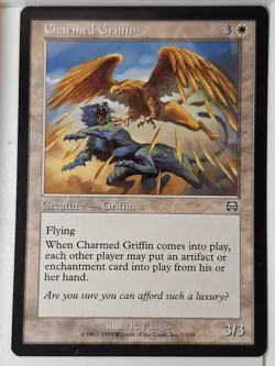 Charmed Griffin - Mercadian Masques - Magic the Gathering MTG Nice! - Image 1
