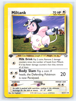 Miltank 41/111 - First Edition - Neo Genesis LP - Uncommon pokemon - Image 1
