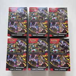 6x Pokemon TCG Mega Evolution Pitch Black Booster Bundle (36 Packs) ✅ ALL SEALED - Image 1