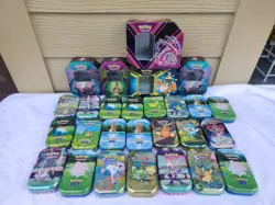 Pokemon TCG Empty Tin Lot (27) - Image 1