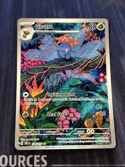 Pokemon TCG Gloom 198/197 SV03 Obsidian Flames IR Full Art Holo EN - Image 2