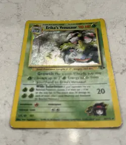 1999-2000 Pokemon Gym Challenge Erika’s Venusaur 4/132 - DMG (Crease) READ Desc - Image 3