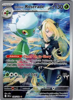 CYNTHIA'S ROSERADE 184/182 DESTINED RIVALS HOLO POKEMON - Image 1