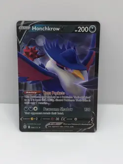 Honchkrow V 2022 Pokemon Sword & Shield Brilliant Stars #088 Ultra Rare Holo NM - Image 1