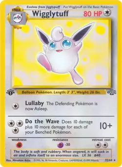 Wigglytuff (32) 32/64 Jungle HP Unlimited - Image 1