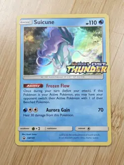 Suicune SM149 Holo Bleed Lost Thunder Stamped Rare Prerelease Promo Pokemon NM - Image 1