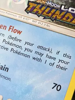 Suicune SM149 Holo Bleed Lost Thunder Stamped Rare Prerelease Promo Pokemon NM - Image 5