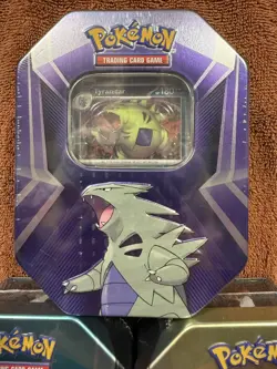 Pokemon TCG Triple Whammy Collector Tins (x3) - Darkrai - Slaking - Tyranitar - Image 4