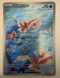 Pokemon TCG Goldeen 087/084 ME05: Pitch Black Illustration Rare, NM+ - Image 1