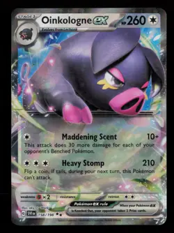 Oinkologne ex 158/198 Double Rare Scarlet & Violet Pokemon Holo Near Mint - Image 1