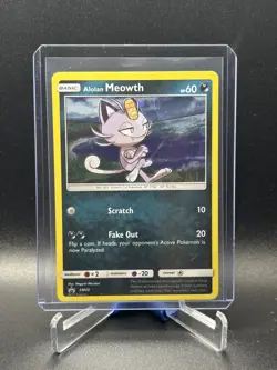 Pokemon TCG SM Promos #SM43 Alolan Meowth Cosmos Holo - Image 1