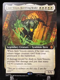 Anti-Venom, Horrifying Healer (Extended Art) Marvel's Spider-Man SPM MTG - NM - Image 1
