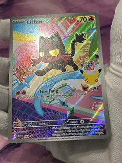 Pokemon TCG Pokemon Litten 044 Black Star Promo First Partner Collection NM - Image 4