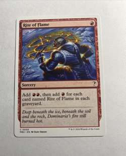 Rite of Flame (White Border) - Mystery Booster 2 MTG Plus Bonus Card!!! - Image 1