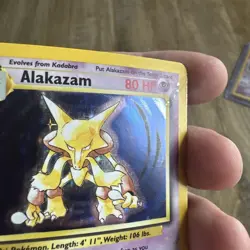 Alakazam 1/102 Holo Rare Unlimited Edition Base Set Pokemon Card 1999 WOTC - HP - Image 3