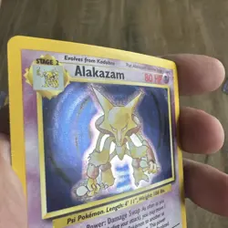 Alakazam 1/102 Holo Rare Unlimited Edition Base Set Pokemon Card 1999 WOTC - HP - Image 5