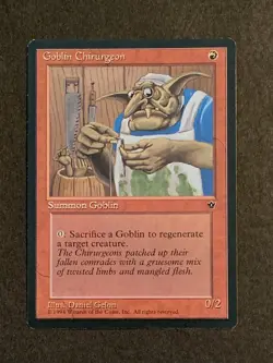 Magic: The Gathering MTG Goblin Chirurgeon (Gelon) Fallen Empires 1994 - Image 1