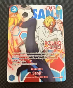 Round 1 Sanji English One Piece Promo OP15-047 In Hand! - Image 1